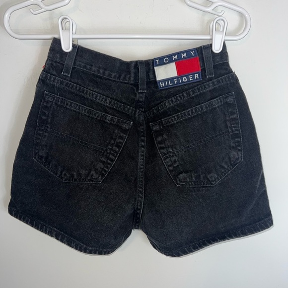 Tommy Hilfiger Vintage Women's Black Denim Shorts - Picture 10 of 12